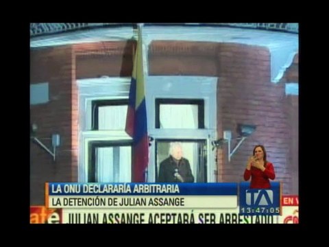 Assange se entregará a Reino Unido si la ONU falla contra él