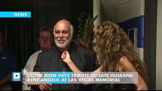 Celine Dion Pays Tribute to Late Husband Rene Angelil at Las Vegas Memorial