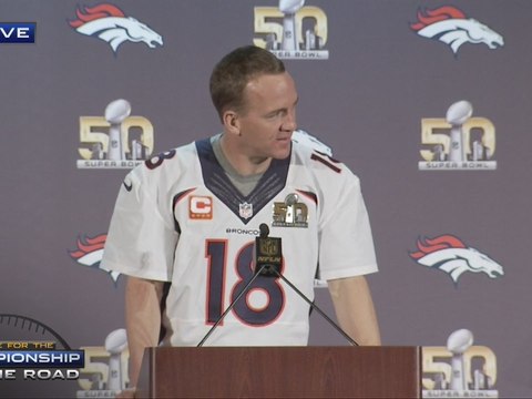 Snoop Dogg reports at Super Bowl, asks Peyton Manning for Papa John's discount
