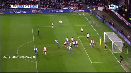 Bart Ramselaar Goal HD - PSV 0-1 Utrecht - 04-02-2016