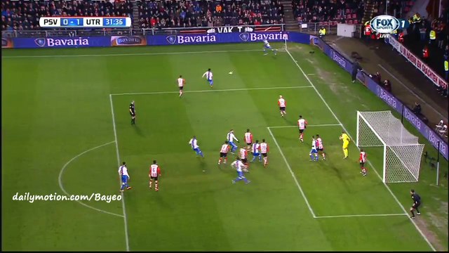 Bart Ramselaar Goal HD - PSV 0-1 Utrecht - 04-02-2016