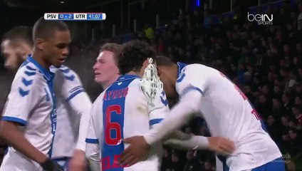 Sebastien Haller Goal - PSV 0 - 2 Utrecht - 04-02-2016