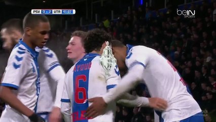 0-2 Sébastien Haller Goal Holland  KNVB Beker  Quarterfinal - 04.02.2016, PSV Eindhoven 0-2 FC Utrecht