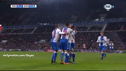 Bart Ramselaar Goal HD - PSV 0-1 Utrecht - 04-02-2016 -