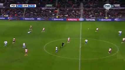 Sebastien Haller Goal - PSV 0 - 2 Utrecht - 04-02-2016 -