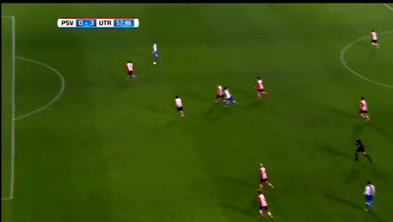 Bart Ramselaar Goal - PSV Eindhoven 0-3 FC Utrecht 04.02.2016