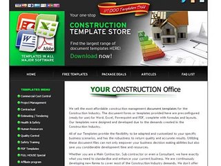 Construction Template Store