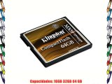 Kingston CF/64GB-U3 -  Tarjeta de memoria CompactFlash Ultimate 600x - 64 GB