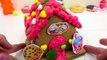 Shopkins GINGERBREAD HOUSE KIT Frosting Gummy Candy Food Craft Playset - Cookieswirlc Vide