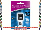 Platinum Class 10 - Tarjeta de memoria micro-SDHC con adaptador SD (32 GB)