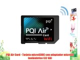 PQI Air Card - Tarjeta microSDHC con adaptador microSD inal?mbrico (32?GB)