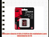Kingston SDA3/256GB - Tarjeta de memoria SDHC/SDXC UHS-I U3 256 GB velocidades 90R/80W