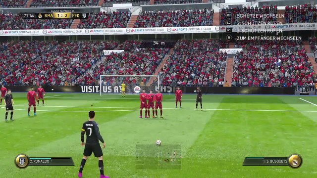FIFA 16 Cristiano Ronaldo Rocket Freekick Goal 34m