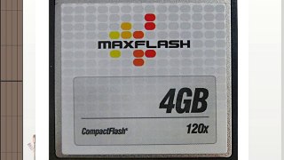 MaxFlash CF 4GB - Tarjeta de memoria (0 - 70 ?C CompactFlash (CF) Ampolla)