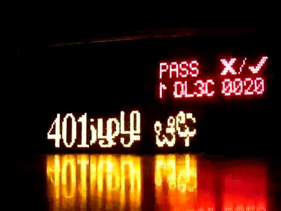 Bus Destination Sign Display