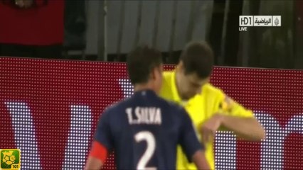 PSG - Valenciennes : bousculade imaginaire, l'arbitre expulse Thiago Silva et retarde le sacre du PSG