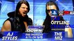 SMACKDOWN : AJ STYLES VS THE MIZ+ ROMAN REIGNS VS RUSEV