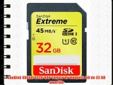 SanDisk SDSDX-032G-X46 Tarjeta de memoria SD de 32 GB amarillo