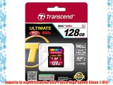 Transcend SDXC Card 128GB Class 10 UHS - Tarjeta de memoria SecureDigital de 128 GB (conmutador