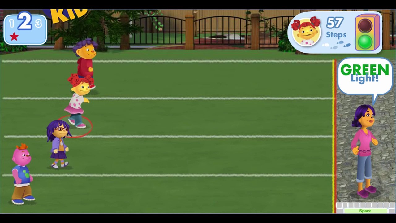 Sid The Science Kid Red Light Green Light Cartoon Animation PBS Kids Game Play Walkthrough