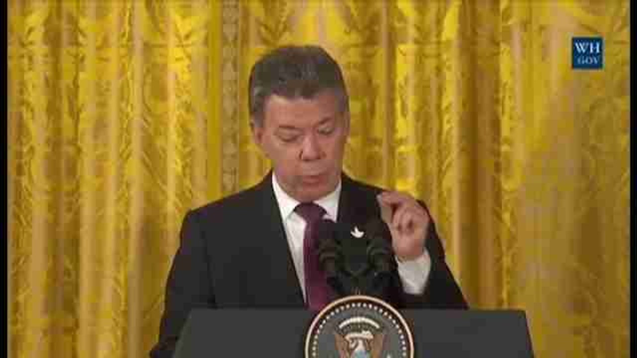 Santos agradece a Obama papel "crucial" del Plan Colombia para lograr la paz