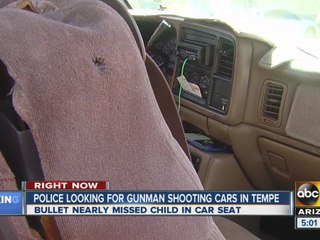 Police looking for gunman shooting cars in Tempe
