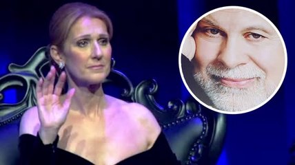 Celine Dion batalla las lagrimas haciéndole tributo a su difunto esposo