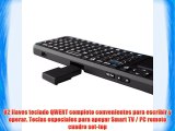 iPazzport Mini rat?n del teclado inal?mbrico KP-810-10A 2.4G RF Mini Wireless Keyboard y Air