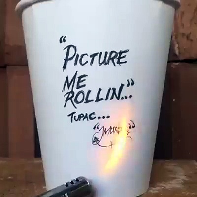 PICTURE ME ROLLIN COFFEE CUP ART