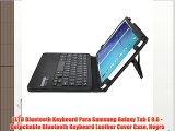 ELTD Bluetooth Keyboard Para Samsung Galaxy Tab E 9.6 -Detachable Bluetooth Keyboard Leather