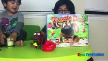 091 DOGGIE DOO Dog Pooping family fun game for kids Egg Surprise Toys Ryan ToysReview