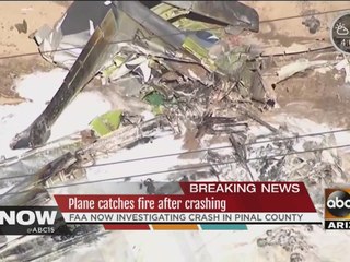 Plane crash kills 1 in Pinal County