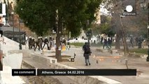 Violence in Athens amid protests over planned pension reforms