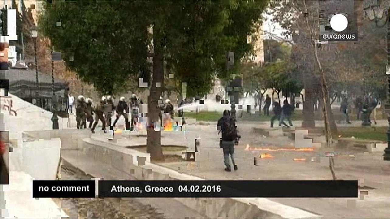 Violence in Athens amid protests over planned pension reforms