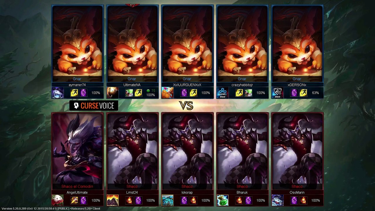 5 vs 5 Payasos uno para todos | League of Legends | UltimateNA