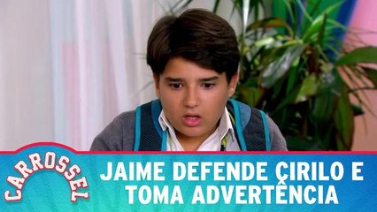 Jaime defende Cirilo e toma advertência