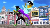 Finger Family Yellow Hulk Vs Hulk Cartoons For Children | Red Hulk Finger Family Nursery Rhymes