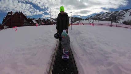 Sloan's First Time on the Slopes!