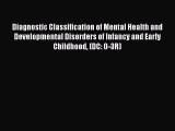 Diagnostic Classification of Mental Health and Developmental Disorders of Infancy and Early