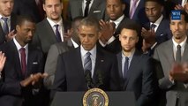 Barack Obama'dan Curry taklidi!