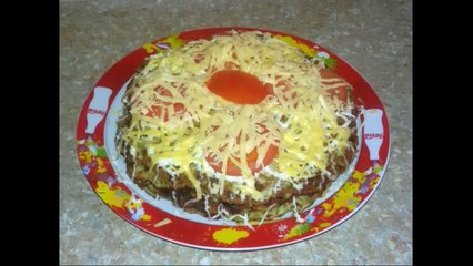 Кабачковый закусочный пирог. Закуски