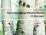 LTG Mary Legere Tips to Become an Effective Mentor