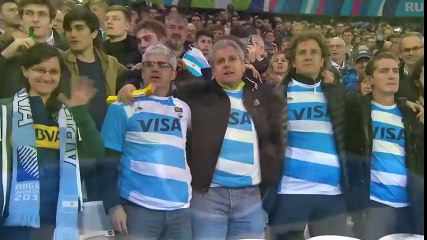 Los Pumas roar the National Anthem!