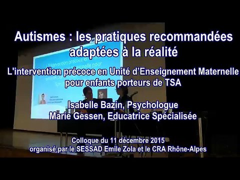 Intervention en Unité d'Enseignement Maternelle pour enfants porteurs de Troubles du Spectre Autistique