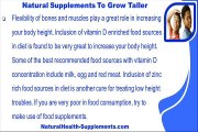 Want To Know Natural Supplements To Grow Taller - Try Long Looks Capsules