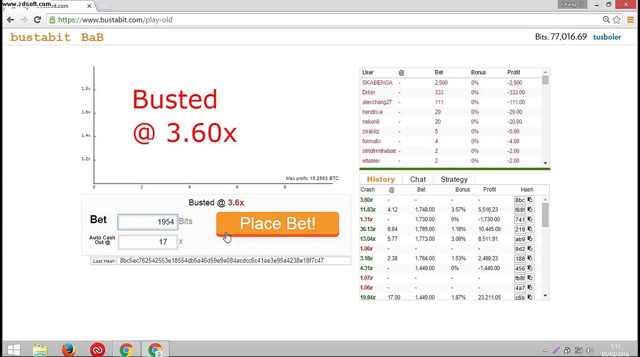 Bustabit Trick FOR WIN
