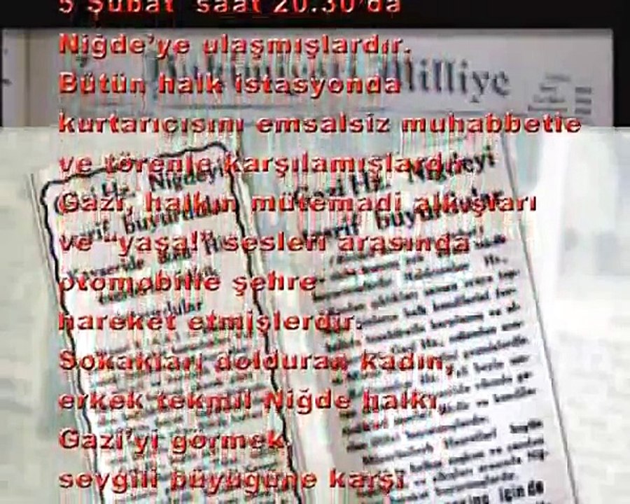 GAZİ MUSTAFA KEMAL ATATÜRK,NİĞDE'DE(5ŞUBAT 1934)