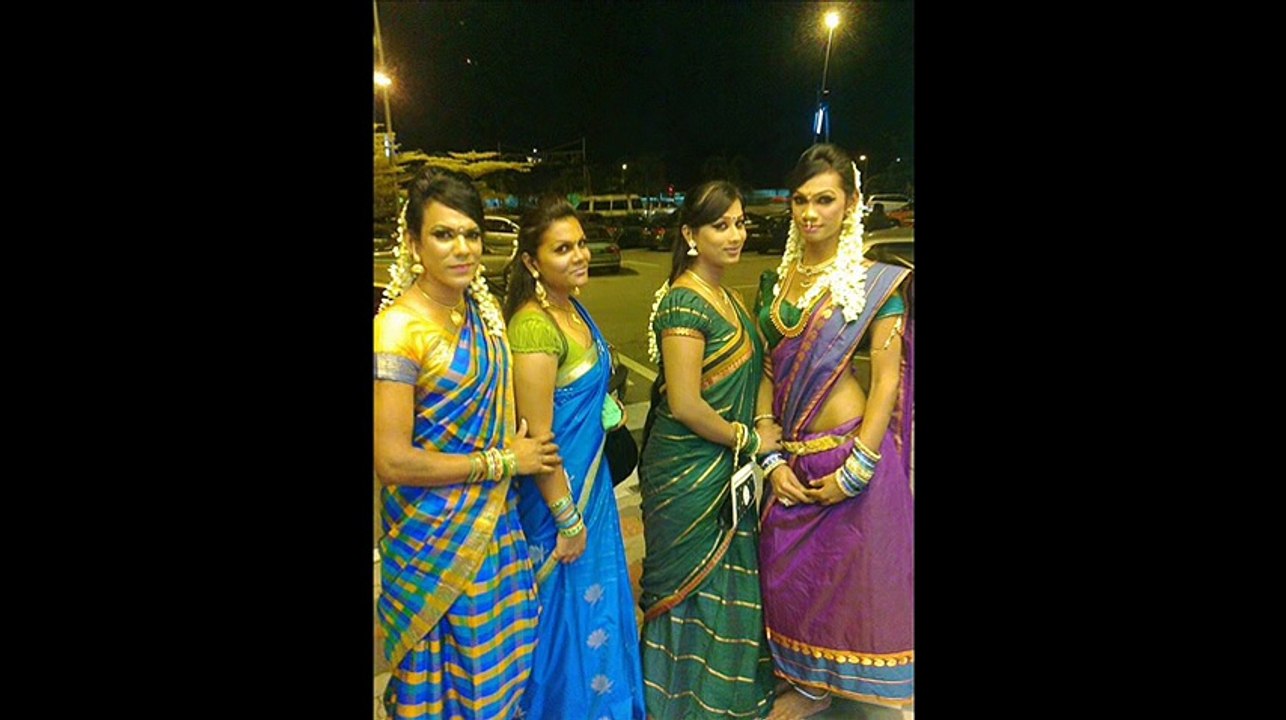 Indian CrossDressing 9 (Lady getup, man in saree)