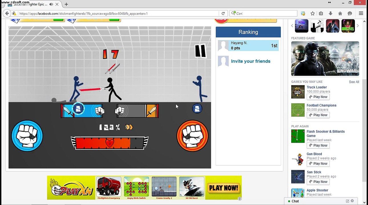 Stickman Fighter run level 2
