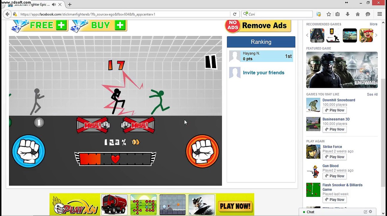 Stickman Fighter Top Games FB